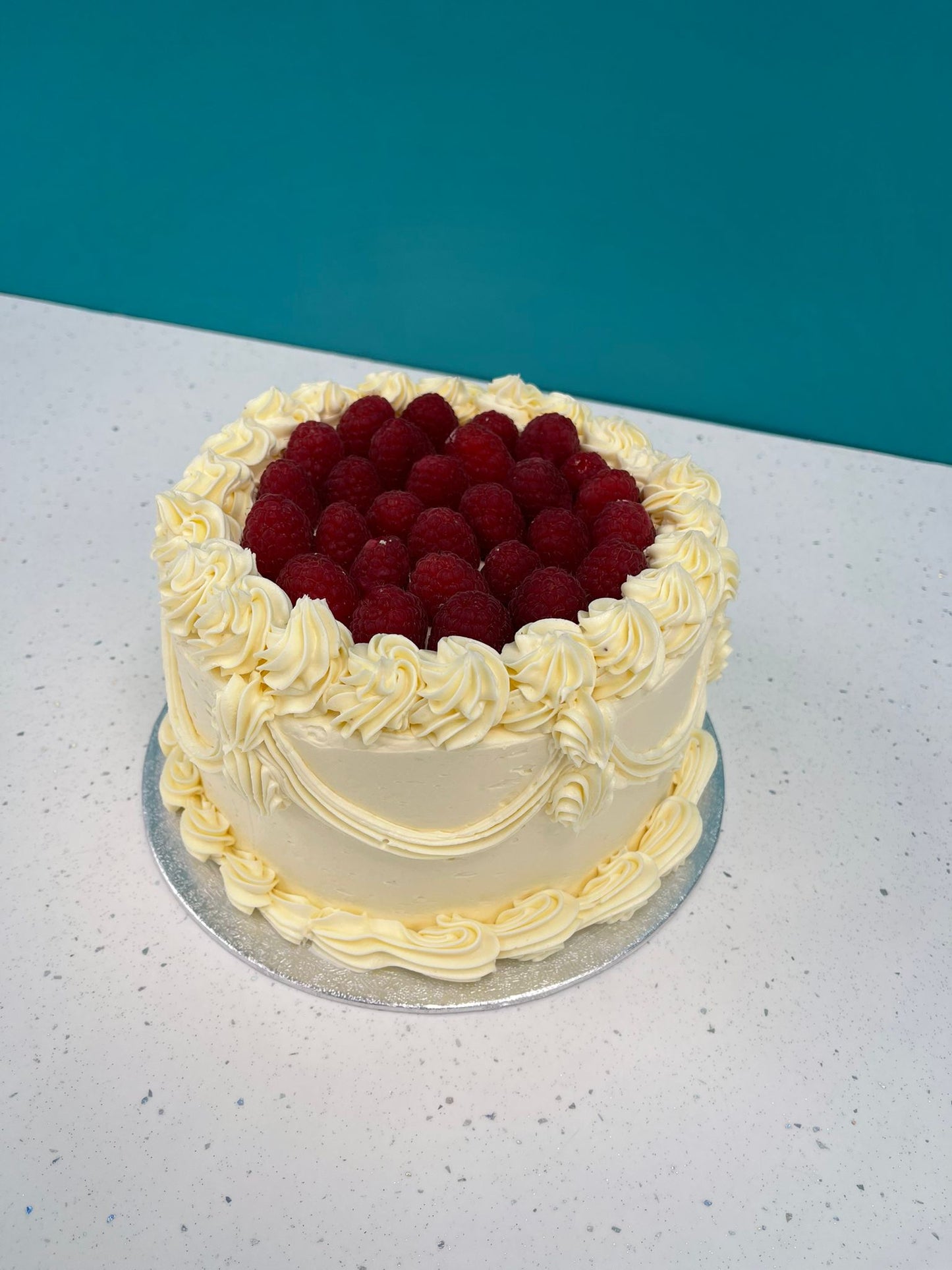 Loaded Raspberry Vintage Dream Celebration Cake