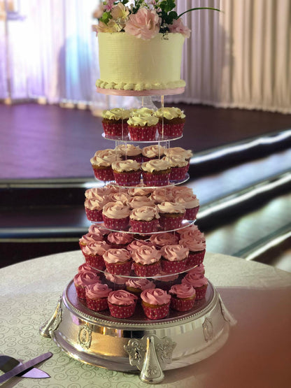 Wedding \ Anniversary Cake And Cupcake Tower