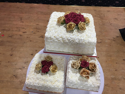 Royal Rosette Square Trio