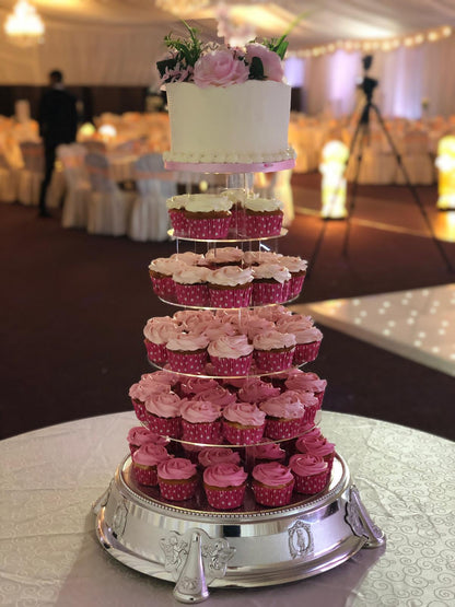 Wedding \ Anniversary Cake And Cupcake Tower