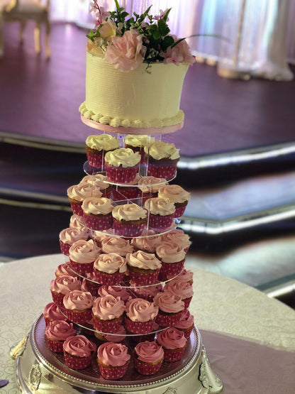 Wedding \ Anniversary Cake And Cupcake Tower