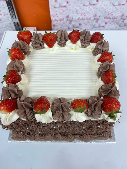 The Chocolate Strawberry Square Bliss