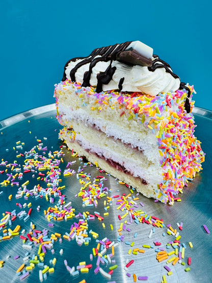 Rainbow Vanilla Slice
