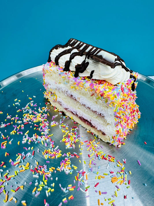 Rainbow Vanilla Slice