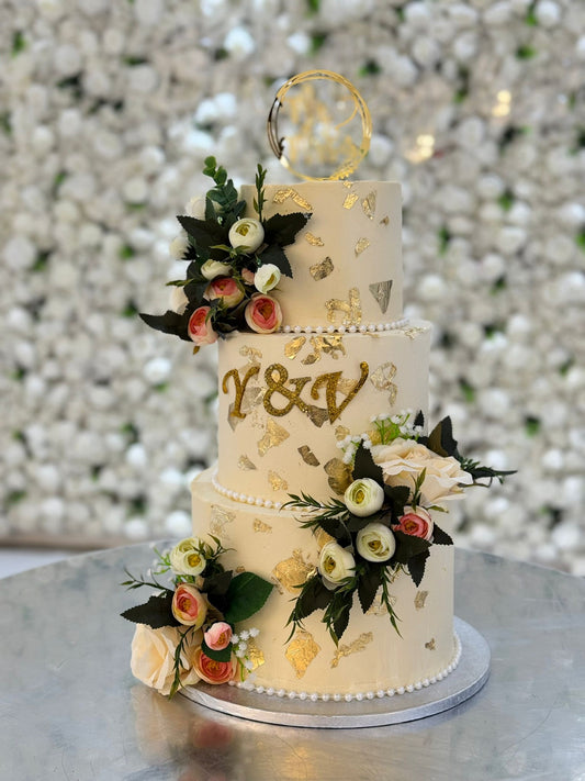 The Golden Virtue 3 Tier Cake