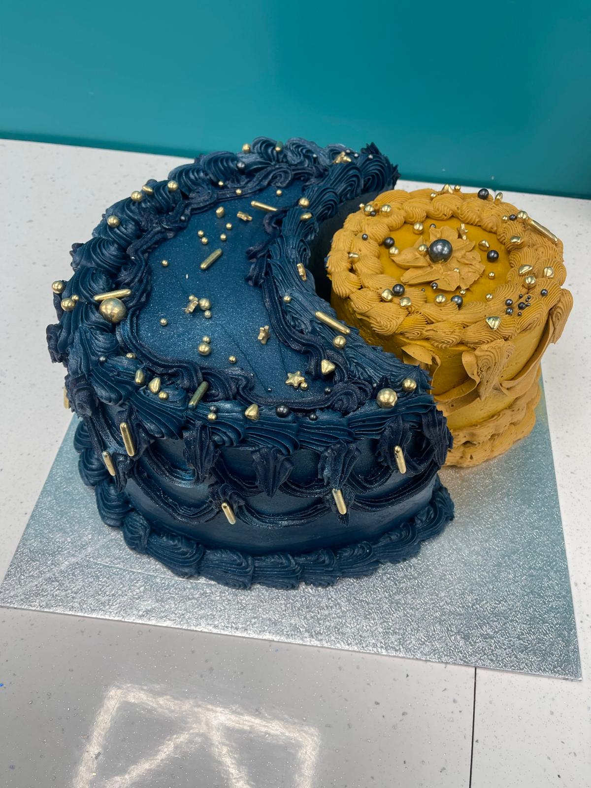 Midnight Gold Harmony Cake
