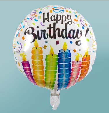 18" Candle Birthday Ballon